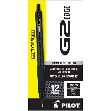 Pilot G2 Edge Premium Retractable Gel Ink Rolling Ball Pens Fine Point