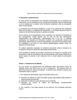 Concepciones Acerca Del Aprendizaje PDF