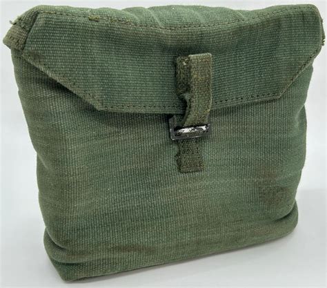 British Military Issue 44 Pattern Fabric Webbing Green Binocular Case