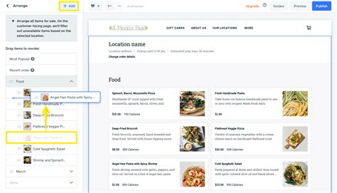 create  order  page weebly support