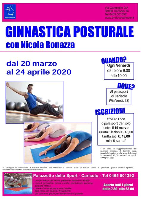 Corso Di Ginnastica Posturale Con Nicola Bonazza Campane Di Pinzolo It