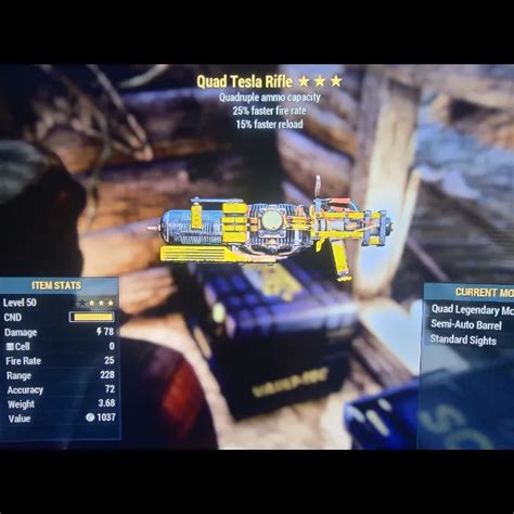 Quad Q2515 Tesla Rifle Fallout 76 Game Items Gameflip