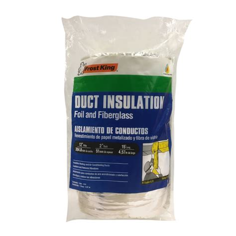 Frost King Sp55 6 Duct Insulation 12 S X 15 Ft L Fiberglass Foil Silver