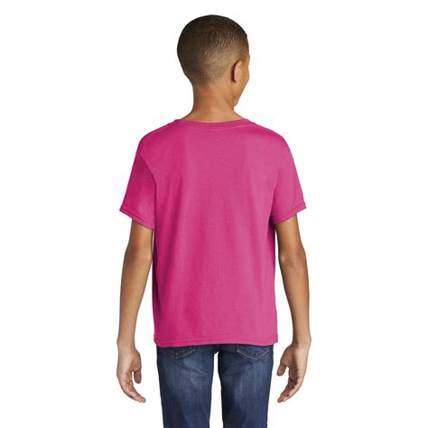 Gildan 64500b Youth Softstyle T Shirt Heliconia Full Source