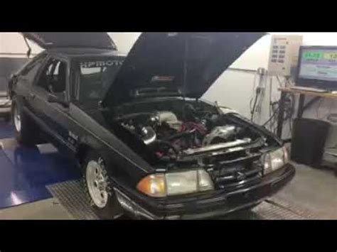 ProCharged Fox Body Mustang On Chassis Dyno Motion Performance YouTube