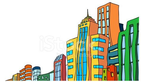 Buildings In City Stock Clipart | Royalty-Free | FreeImages