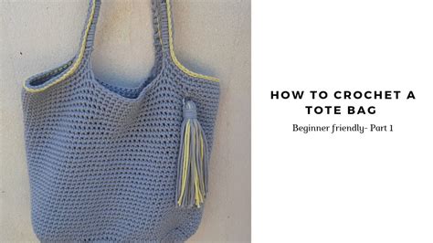 How To Crochet A Tote Bag T Shirt Yarn Step By Step Tutorial Beginner Friendly Youtube