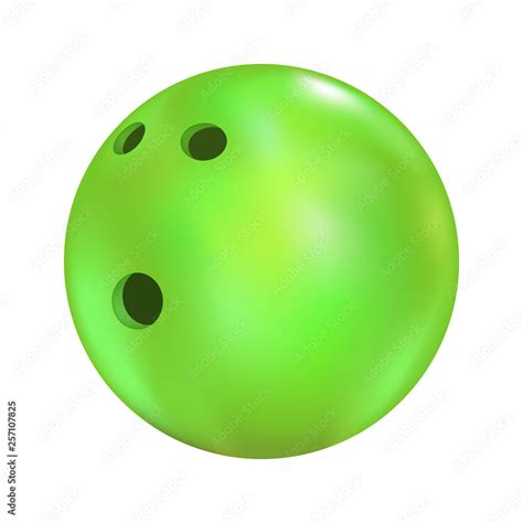 green bowling ball draw Stock Vector | Adobe Stock