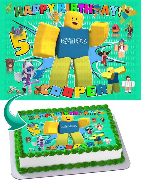 Roblox Edible Cake Toppers Ediblecakeimage