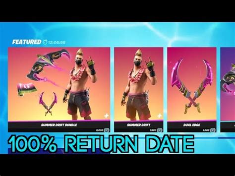 Summer Drift Skin Return Release Date In Fortnite Item Shop Summer