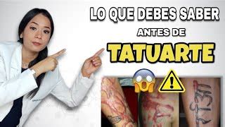 Cosas Que DEBES SABER Antes De Tatuarte Contraindicaci Doovi