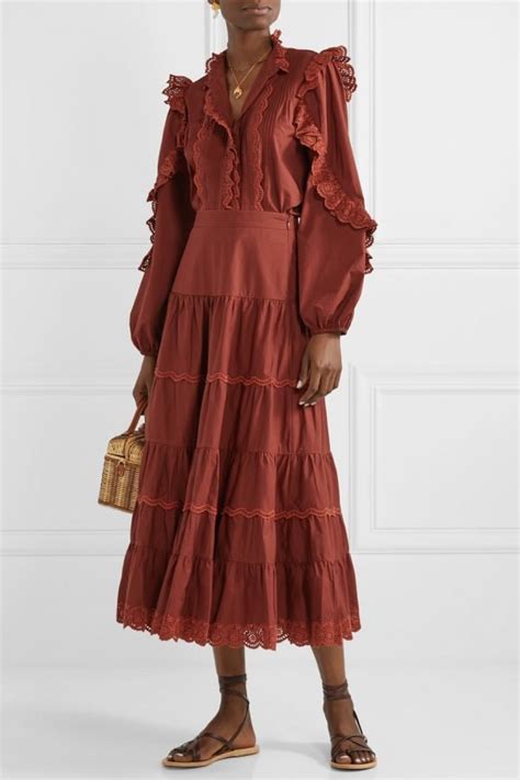 Buy Ulla Johnson Adelaide Ruffled Broderie Anglaise Trimmed Cotton