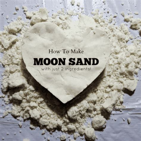 How to Make Moon Sand with 2 Ingredients! • Mommy's Memorandum