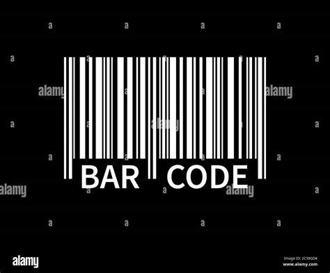 Barcode Black Background