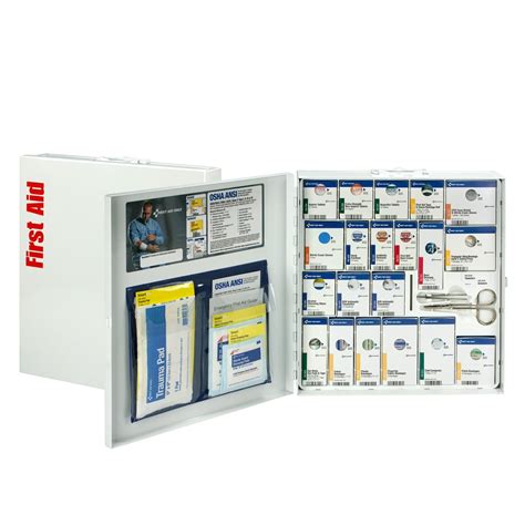 50 Person Large Metal Smartcompliance First Aid Cabinet