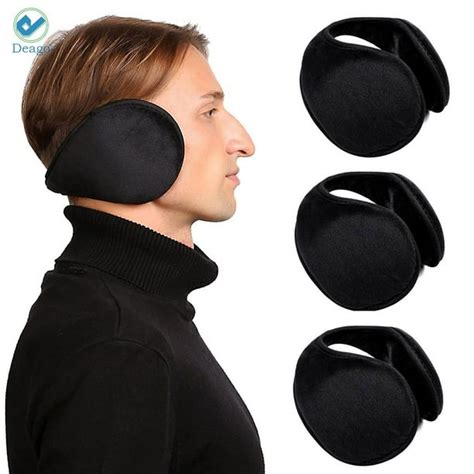 Deago 3 Pcs Ear Muffs for Men & Women - Winter Ear Warmers Behind the ...