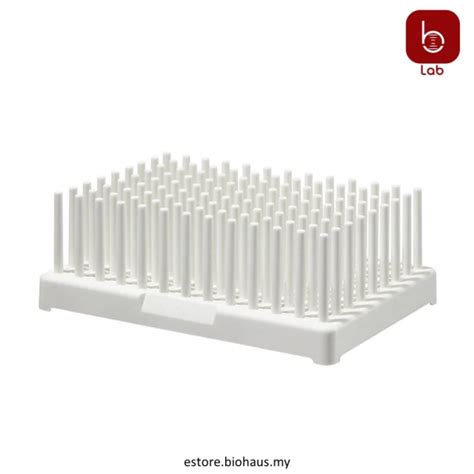 Nalgene Test Tube Peg Rack Autoclavable White 8x12 Array Tube