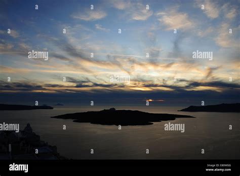 Fira Sunset , Santorini Stock Photo - Alamy