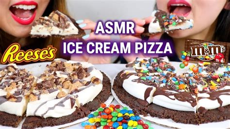 Kim&liz - ASMR ice cream pizza mukbang - YouTube