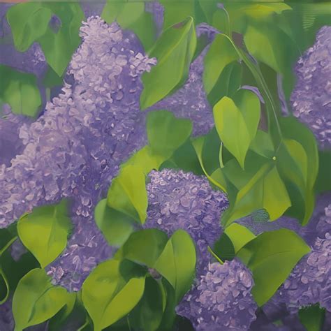 Lilac Painting Graphic · Creative Fabrica