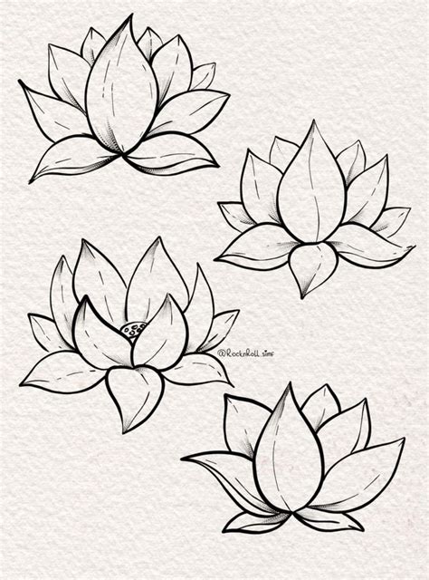 How To Draw A Lotus Flower Really Easy Drawing Tutorial Artofit