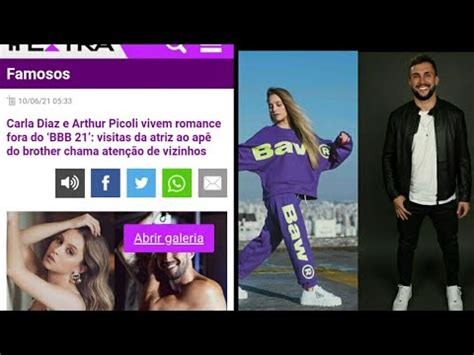 Carla Diaz E Arthur Picoli Vivem Romance Fora Do Bbb Youtube