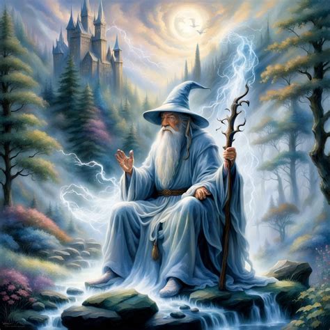 Gandalf The White Meditating Ai Generated Artwork Nightcafe Creator