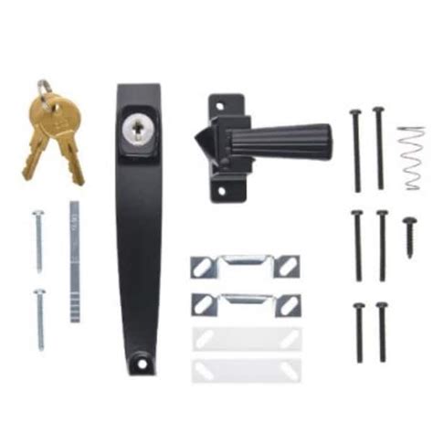 Wright Products Tie Down Keyed Push Button Door Latch For Screen And