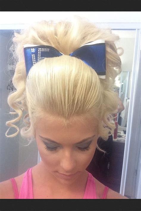 Pin By Kay On Hair Cheer Hair Cheerleading Hairstyles Competition Hair