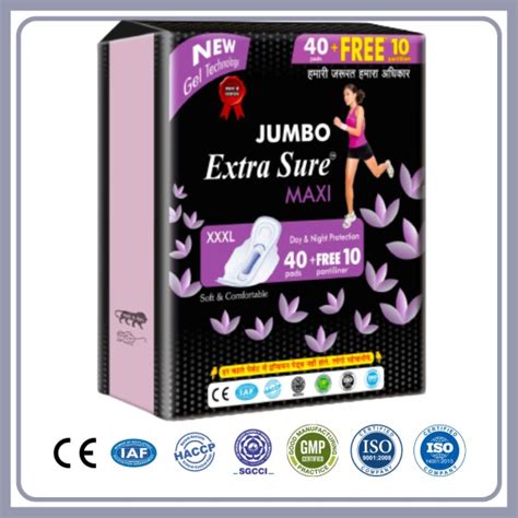 Jumbo Extra Sure Maxi Care Mm Xxxl Sanitary Napkins Pack Of