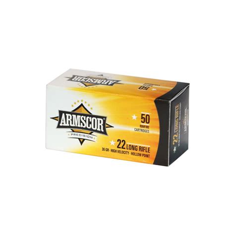 Armscor 22lr Ammo 36gr Lhp 50 Rounds