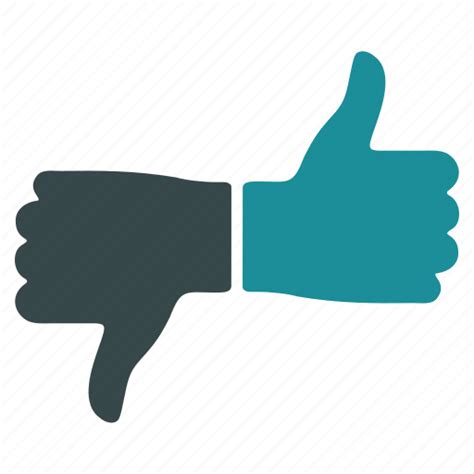 Contra Negative Positive Pro Thumb Up Down Vote Icon