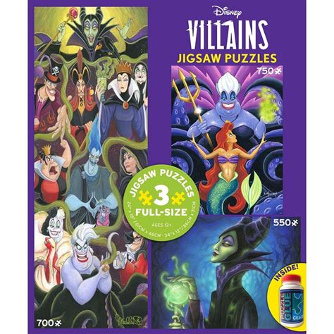 Disney Villains Jigsaw Puzzles 3~IN~1 Multipack 2000pcs 21081350426 ...