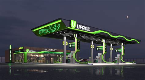 Gas station design :: Behance