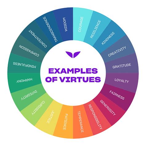 examples  virtues    morally good