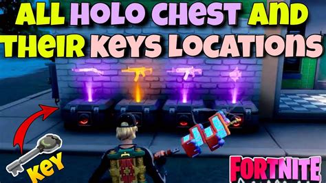 All Holo Chest And Their Keys Locations In Fortnite Chapter 4 Season 2 Holo Chest Guide