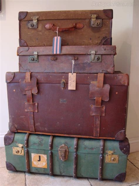 Antiques Atlas A Vintage Set Of Trunks And Luggage