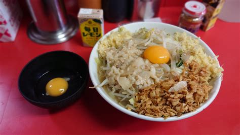 たく二郎 On Twitter 本日はラーメン二郎仙台店で小ラーメン汁なしﾆﾝﾆｸｱﾌﾞﾗｼｮｳｶﾞ生卵でいただきました 約1年ぶりの汁なし もぉ香りが美味しい 豚を引きずり