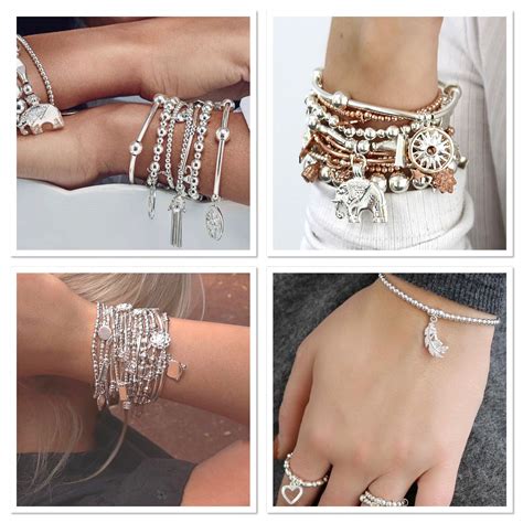 Stacking Bracelets Sterling Silver Stacking Bracelets Sterling