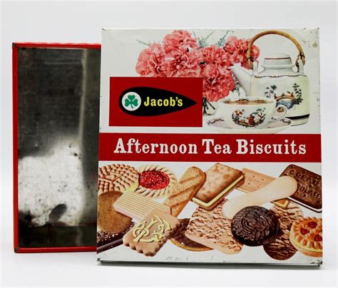 Vintage Jacobs Afternoon Tea Biscuits Tin Fabricado En Etsy