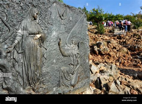 Europe Bosnia and Herzegovina Medjugorje Apparition Hill One of the ...