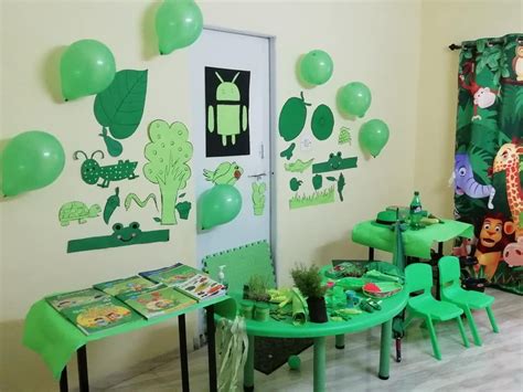 First Class Green Colour Day Activities For Kindergarten Alphabet ...