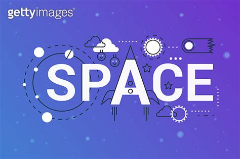 Huge Galaxy Universe 2019 Word Trendy Composition Concept Banner