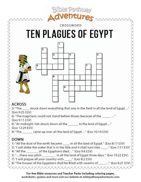 Printable 10 Plagues Of Egypt Worksheet Printable Word Searches