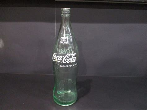 Vintage 26 Oz Coca Cola Aqua Glass Bottle Glascow Montana On Bottom 12 Inches Tall Etsy