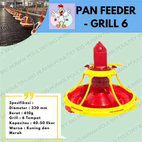 Jual Pan Feeder Kuning Merah Newline Tempat Pakan Makan Otomatis Tempat