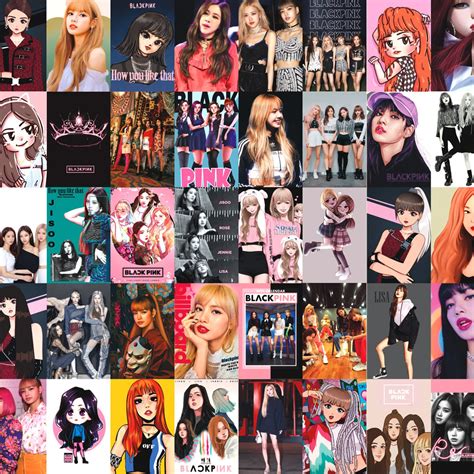 Blackpink Photocards Set Wall Collage Kit Digital 60pcs Dorm Etsy