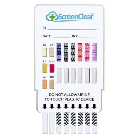 Screenclear Panel Urine Dip Card Thc Coc Opi Met Bzo