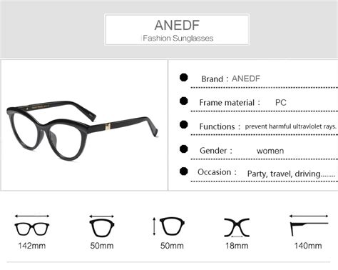 Discounted Anedf Brand Designer Eyebrows Square Glasses Frames Women