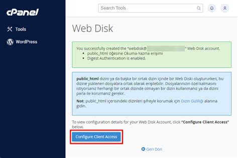 cPanel de Web Disk Nedir Nasıl Kullanılır Blog Domainhizmetleri
